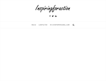 Tablet Screenshot of inspiringforaction.com